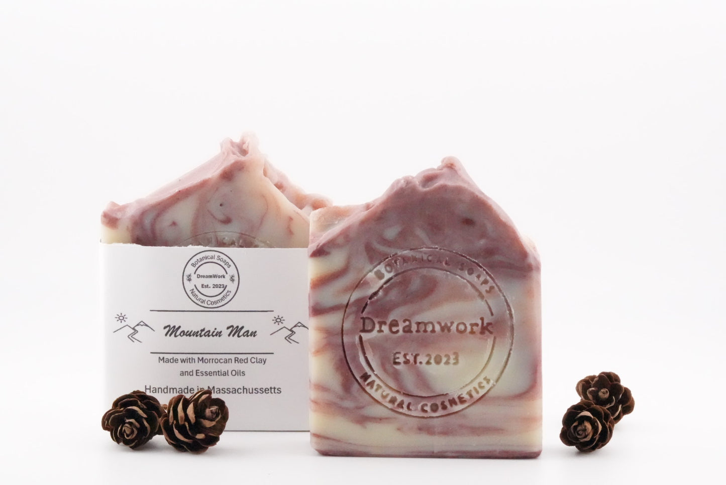 Mountain Man with Red Morrocan Clay Soap Bar.