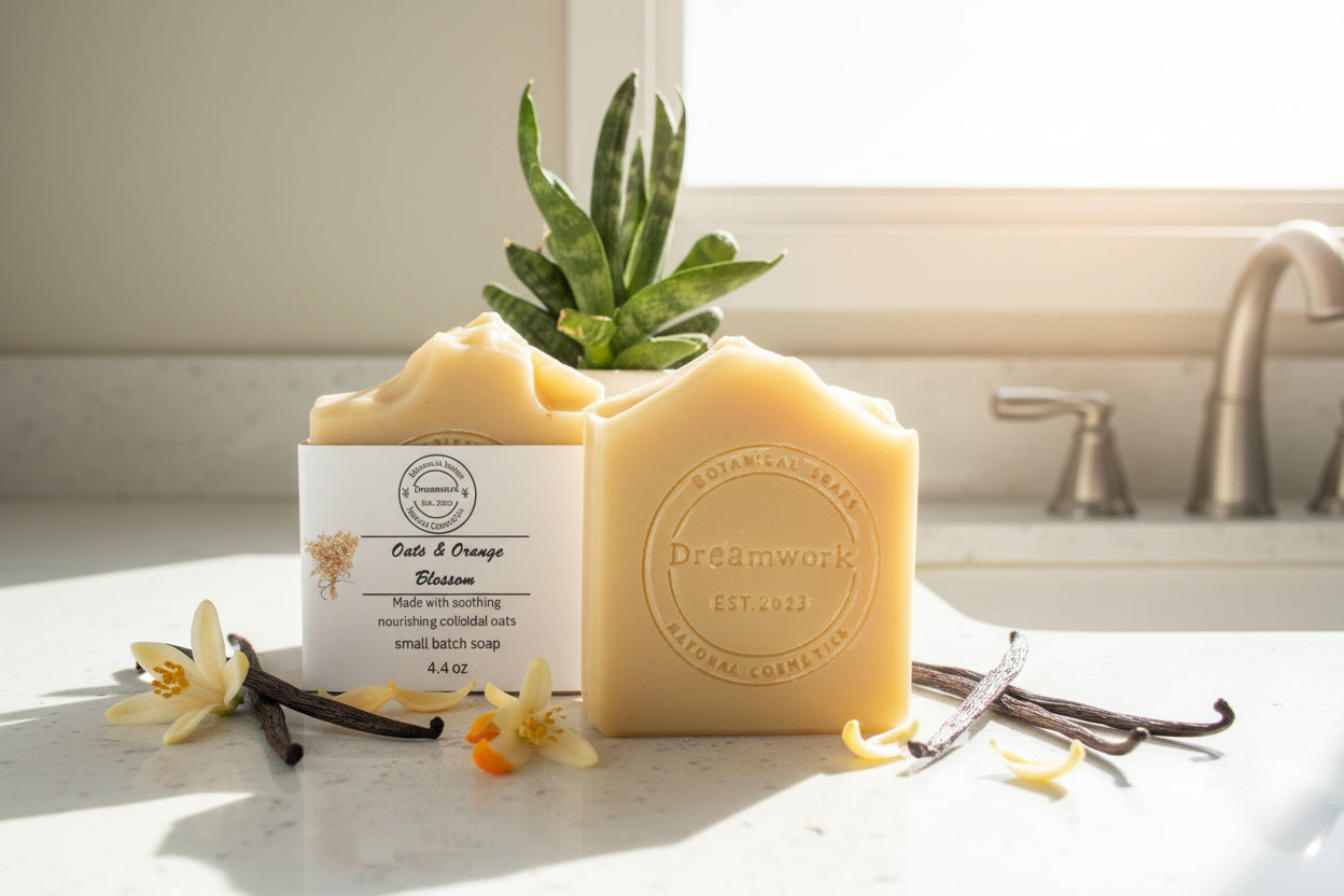 Oats & Orange blossom Face/body soap bar.