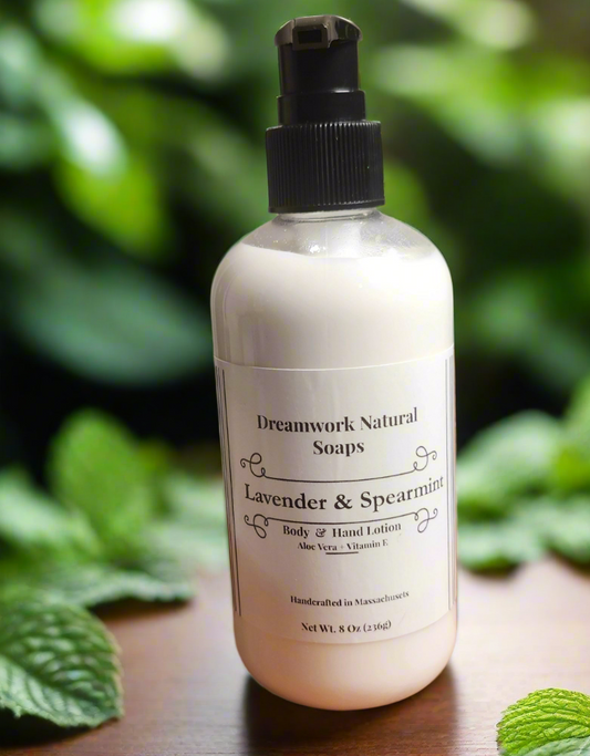 Lavender Spearmint Body& Hand lotion with Aloe vera.