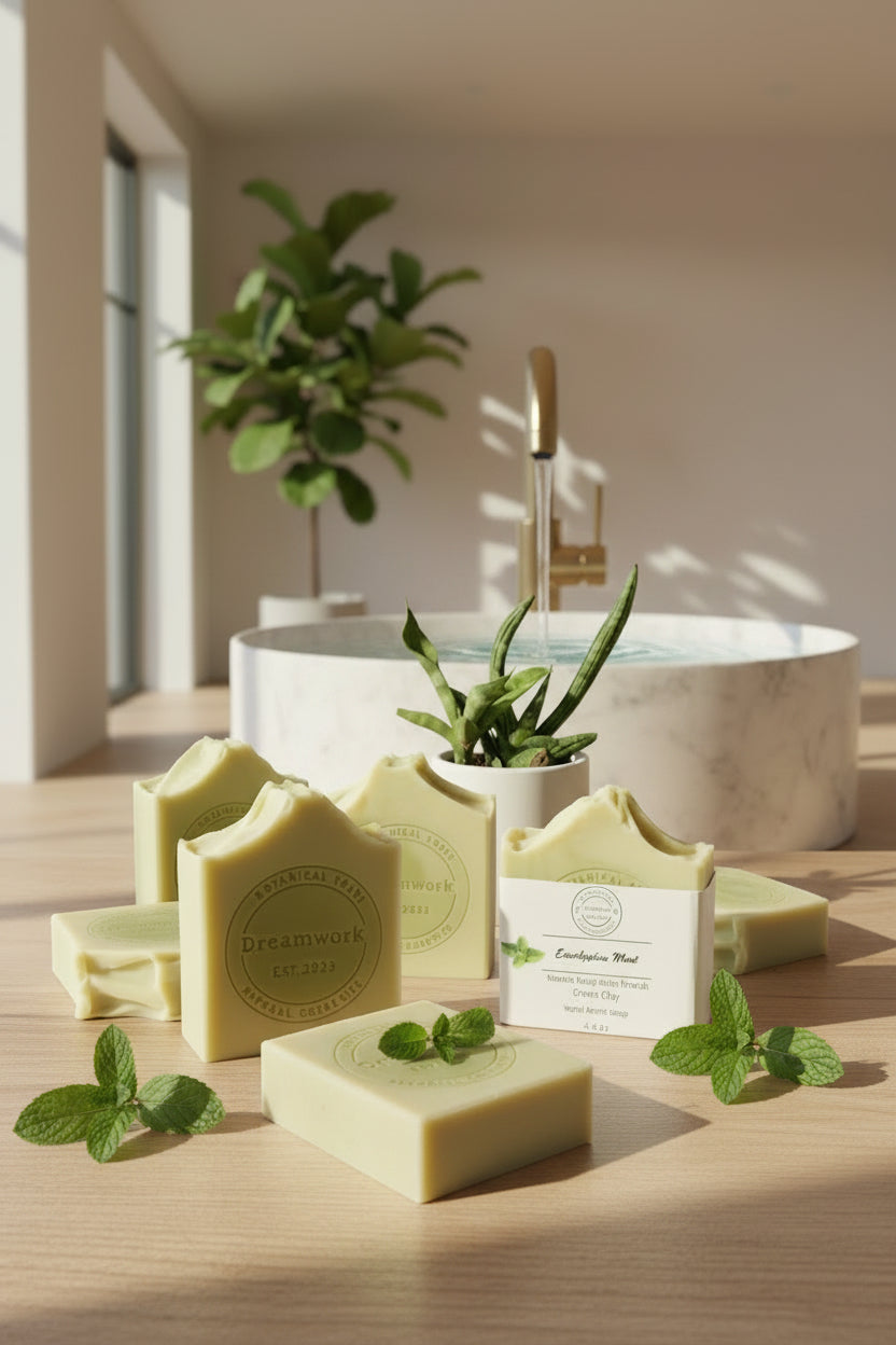 Eucalyptus Mint Soap with French Green Clay.
